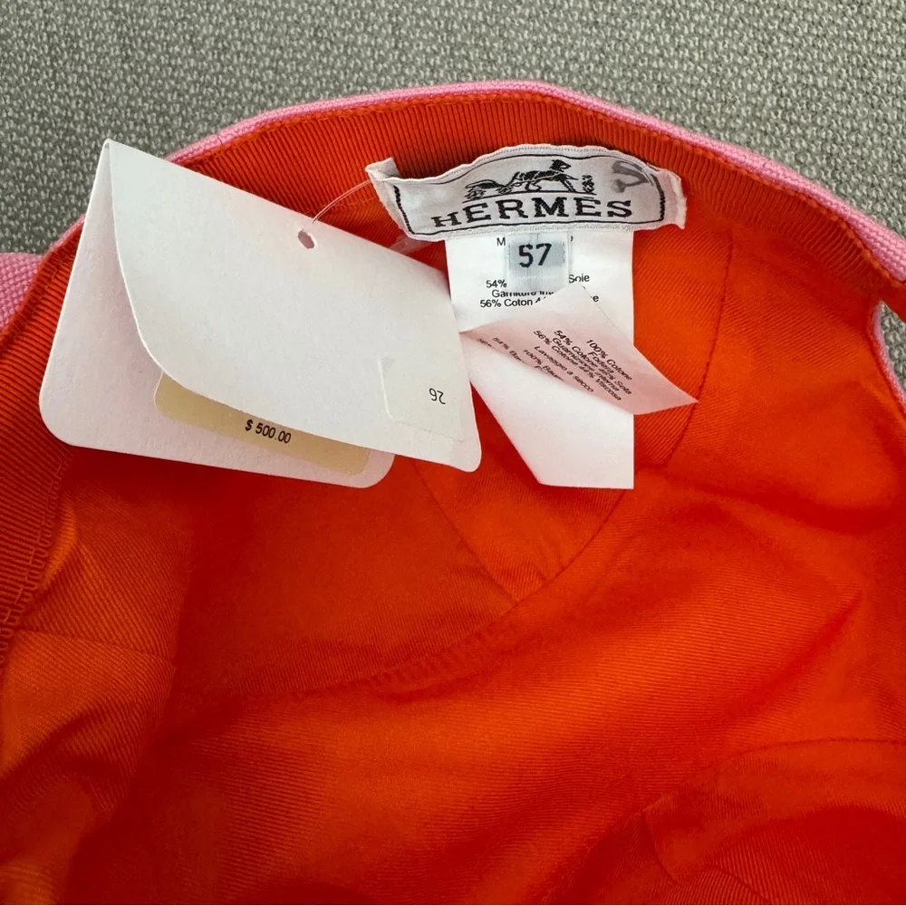 Hermès Rose Davis Sunshine Cap - Picture 6 of 6